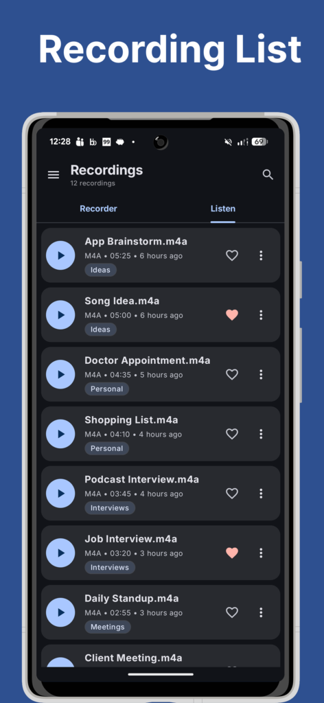 Voice Recorder screenshot
