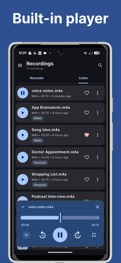 Voice Recorder screenshot